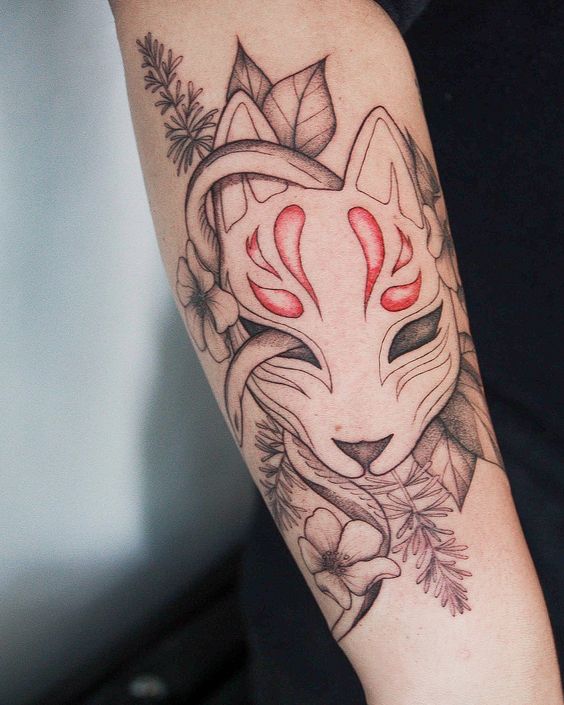 Kitsune Tattoo Design