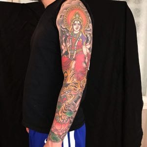 Durga tattoo on arm