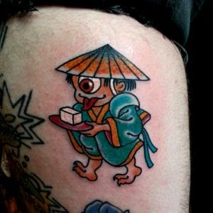 Tofu Boy tattoo on the skin