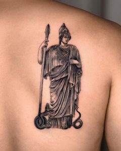 Featured image of post Greek Goddess Athena Statue Tattoo : These positive qualities of athena make her more favourable for tattoo designs.