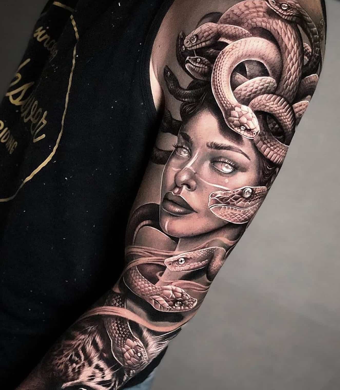 Big medusa tattoo