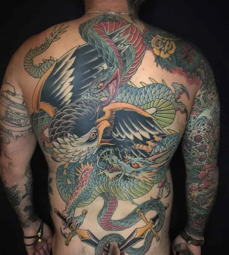 Японские Татуировки Орел