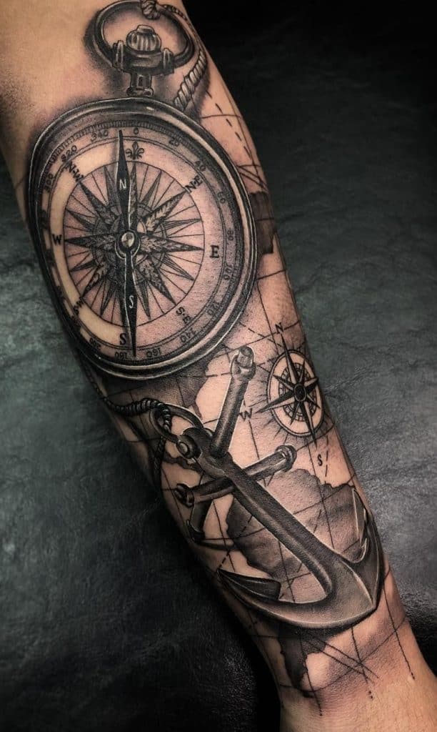 Compass Tattoos: Meanings, Tattoo Designs & Ideas