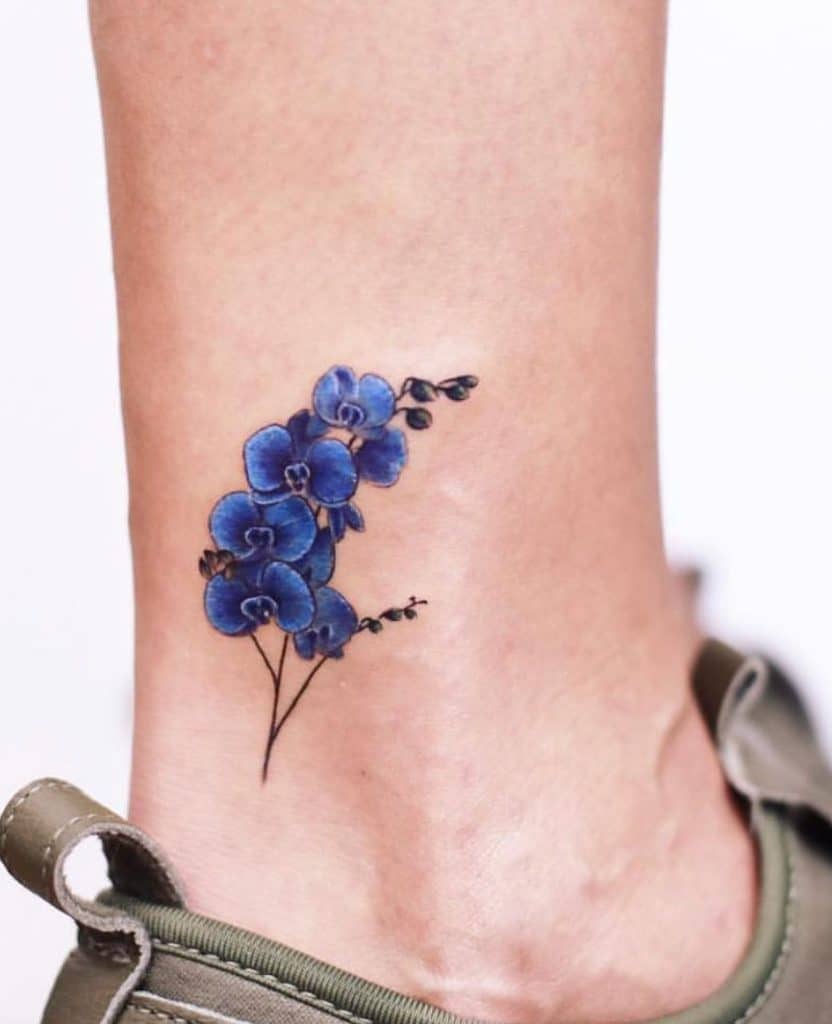 Blue Orchid Tattoo