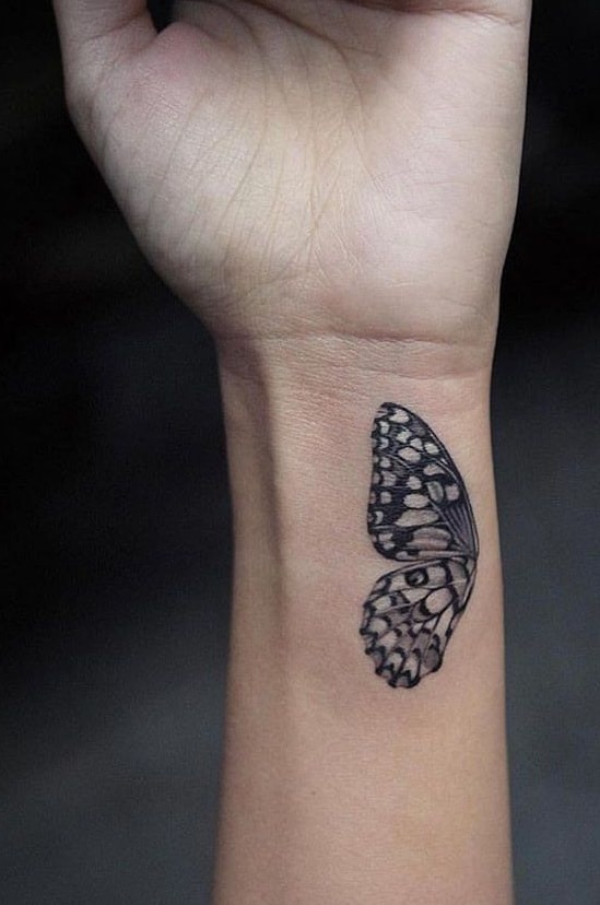 Butterfly Tattoo on the Wrist