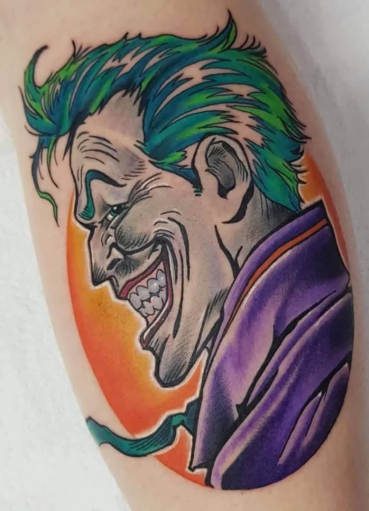 Cartoon Joker Tattoo