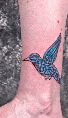 Celtic Hummingbird Tattoo