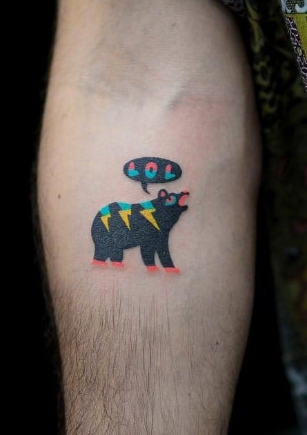 Contemporary Bear Tattoo