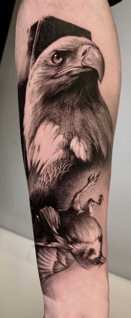 Eagle Tattoo on Forearm