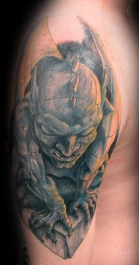 Gargoyle Statue Tattoo