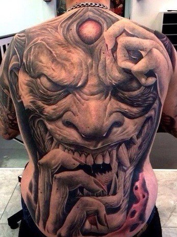Gargoyle Tattoo on Back
