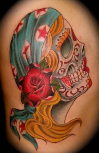Gypsy Sugar Skull Tattoo