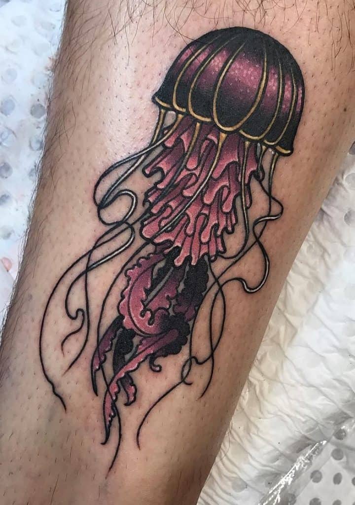 Illustrative Jellyfish Tattoo