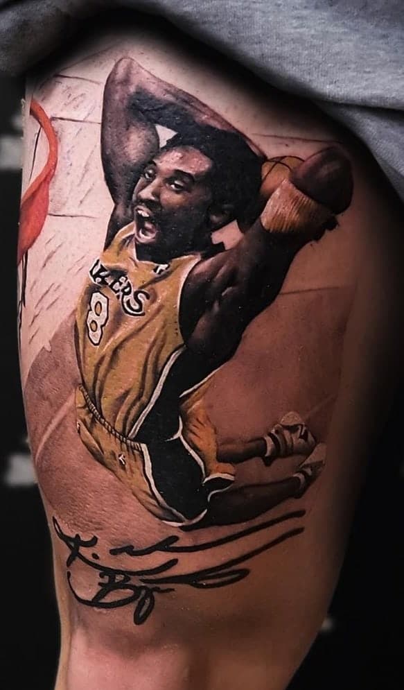Illustrative Kobe Bryant Tattoo
