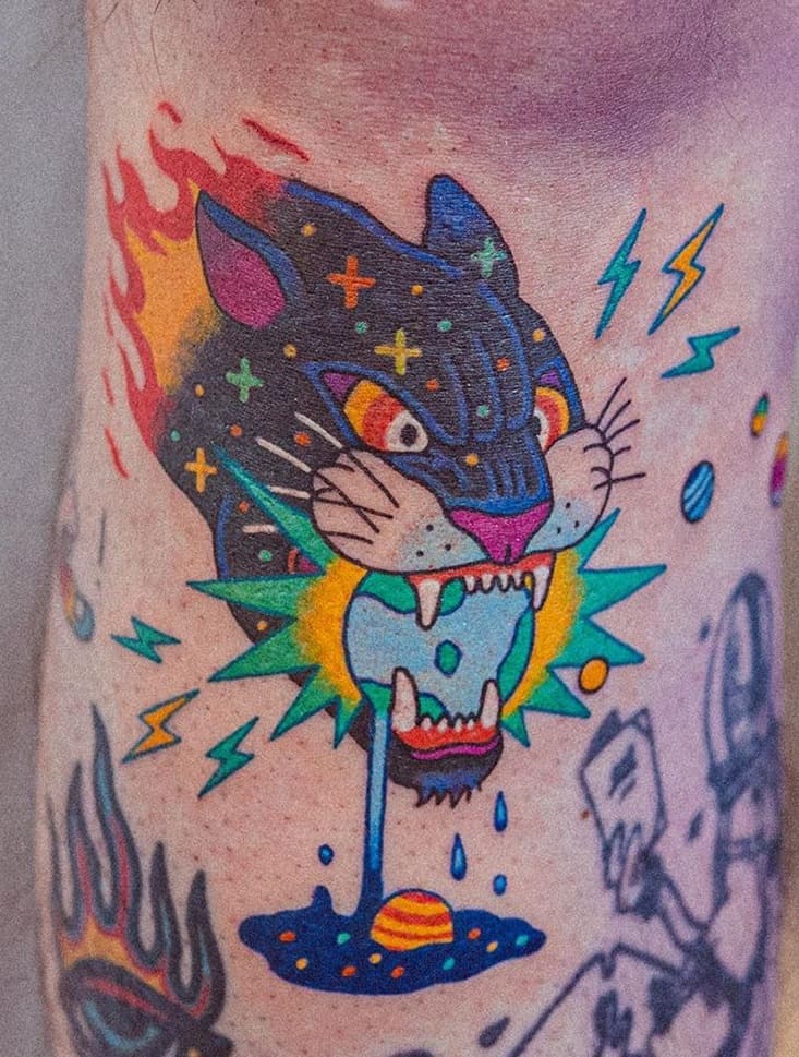 Illustrative Panther Tattoo
