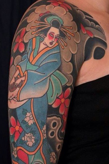 Japanese Geisha Tattoo 