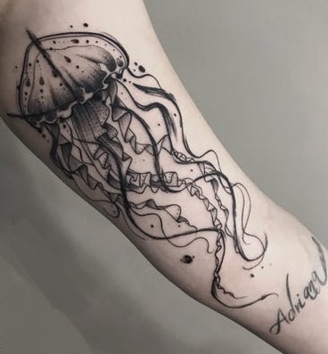 Jellyfish Sketch Tattoo
