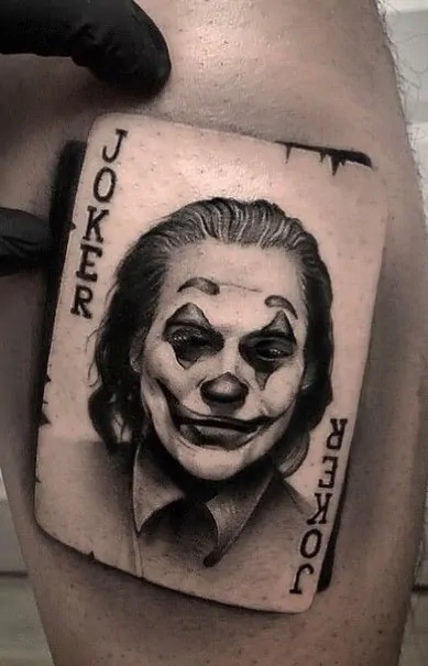 Joker Tattoo Card