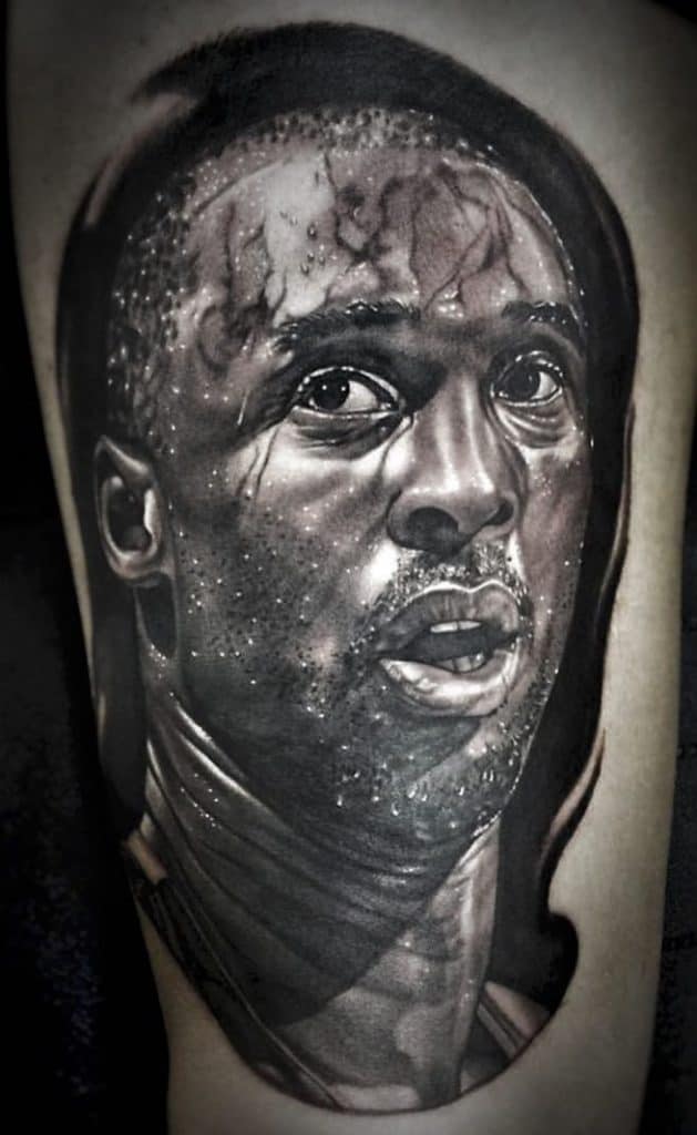 Kobe Bryant Portrait Tattoo