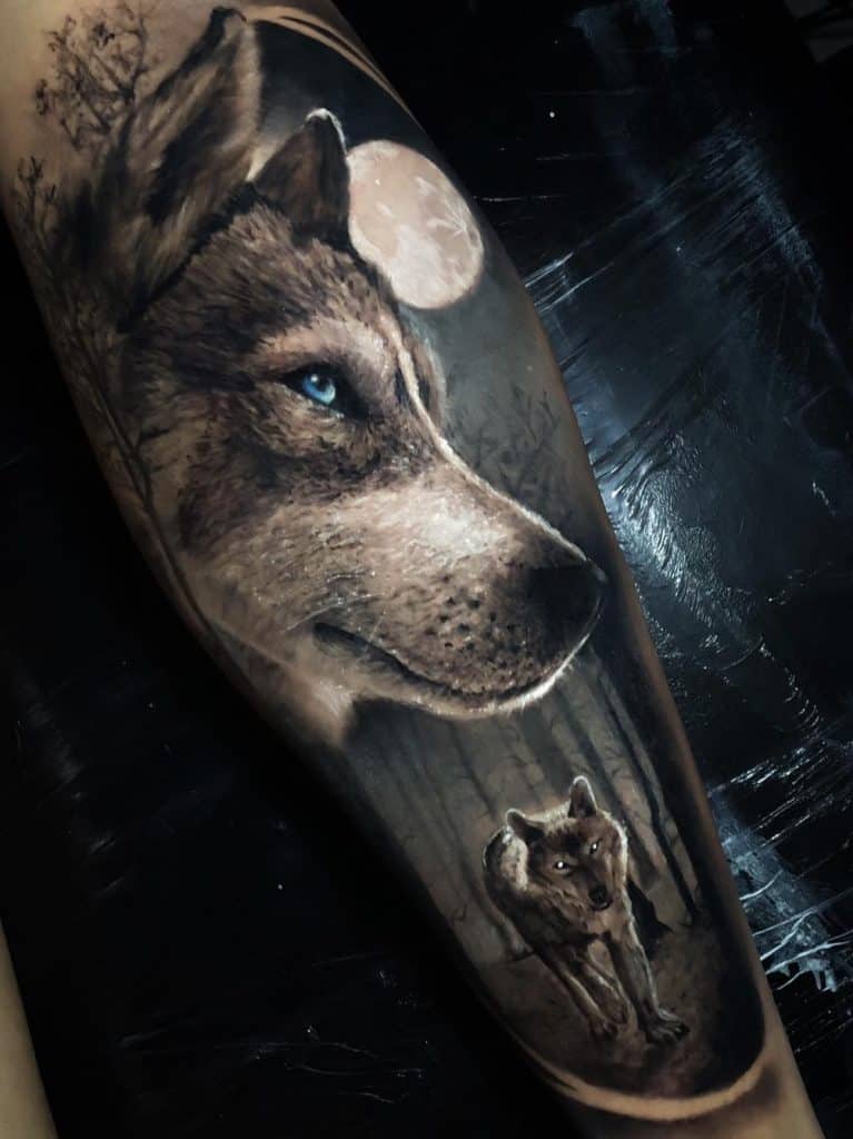 Lone Wolf Tattoo.