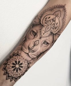 Mandala Lion Tattoos
