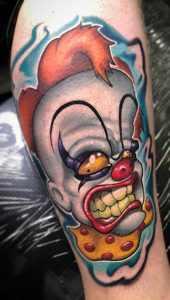 New School Clown Tattoo