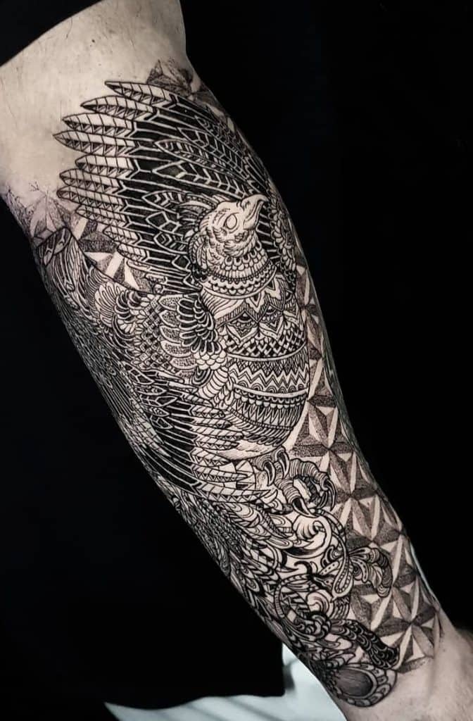 Ornamental Phoenix Tattoo
