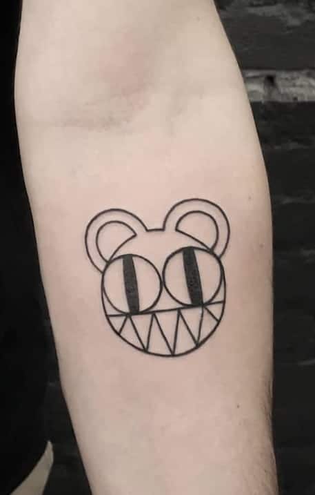 Radiohead Bear Tattoo