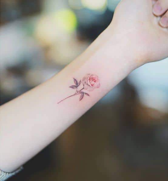 Rose Tattoo on Wrist