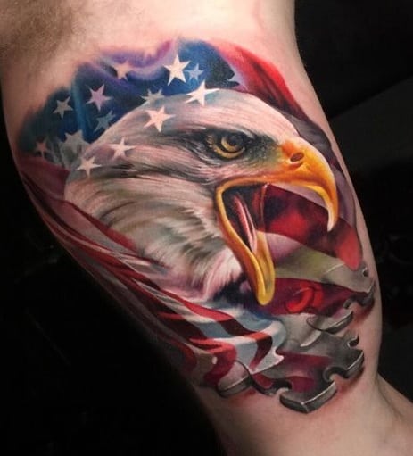 US Flag Tattoo