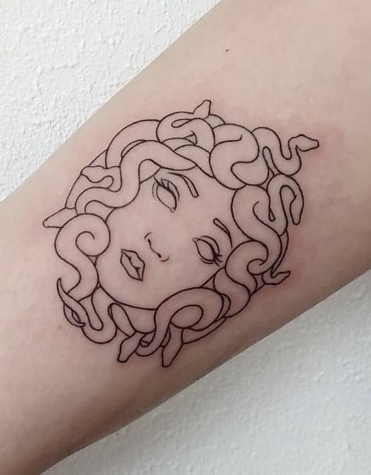 simple medusa tattoo