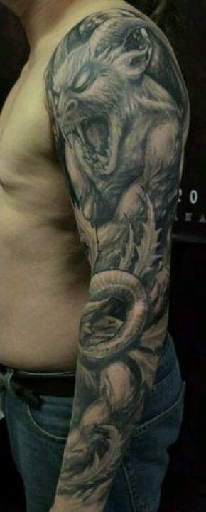 Sleeve Gargoyle Tattoo