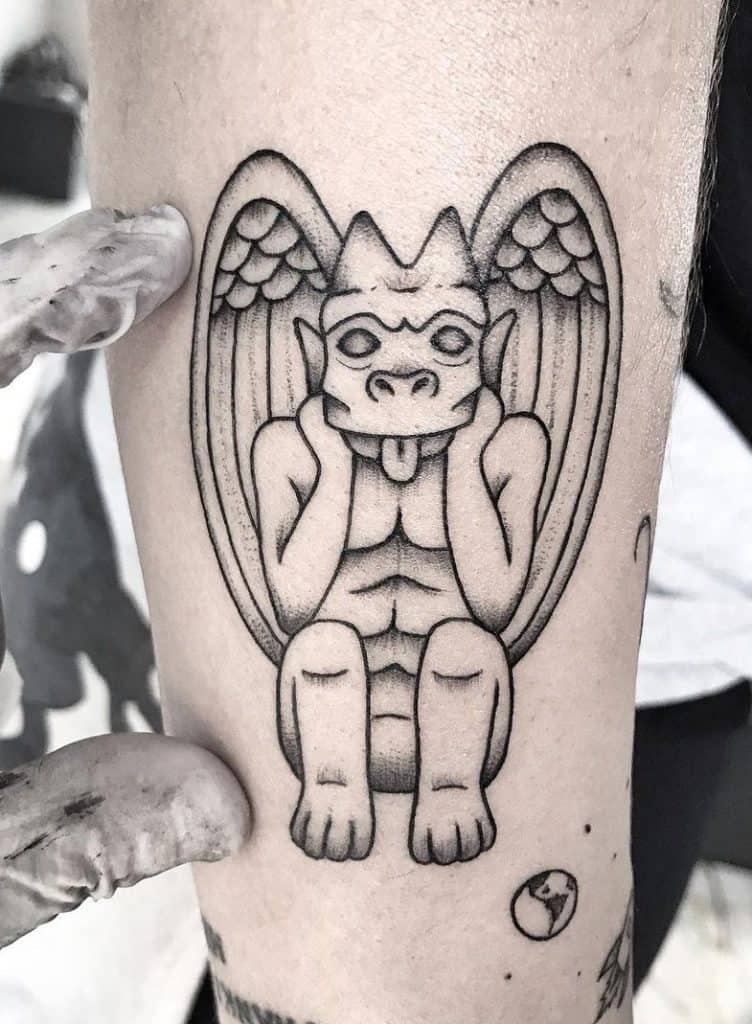 Small Gargoyle Tattoo