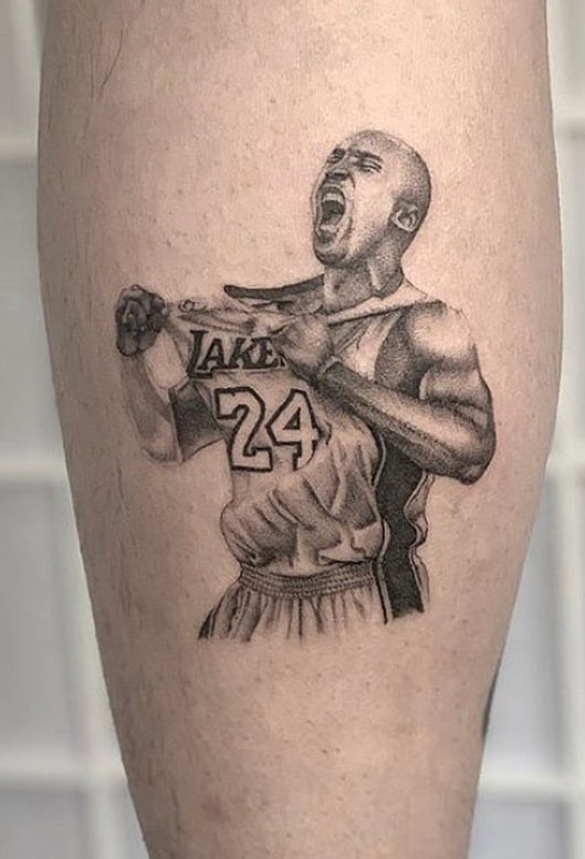 Small Kobe Bryant Tattoo