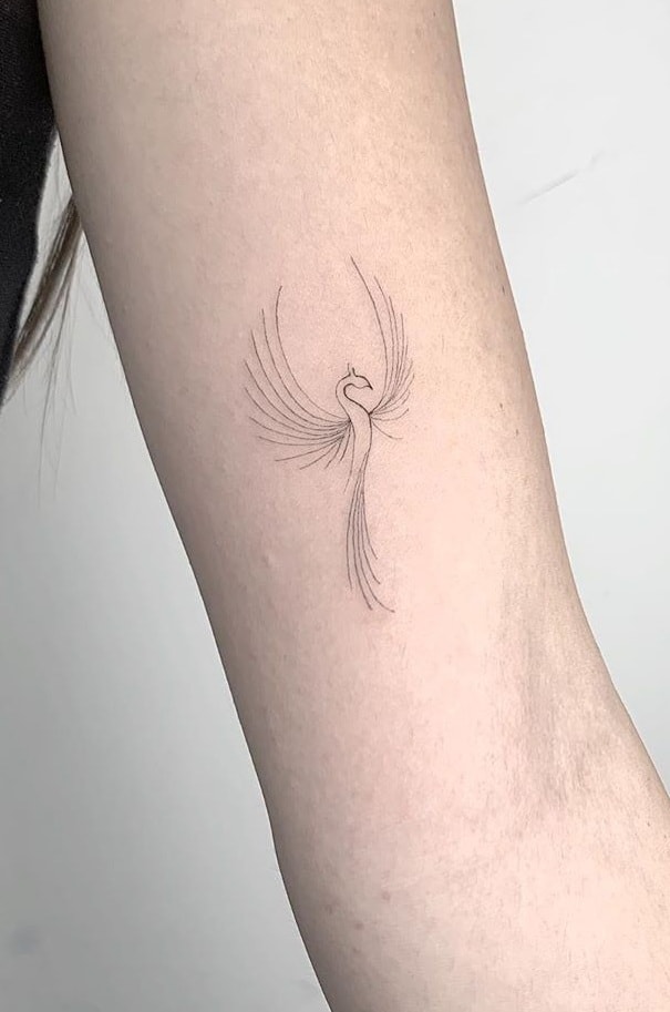 Small Phoenix Tattoo