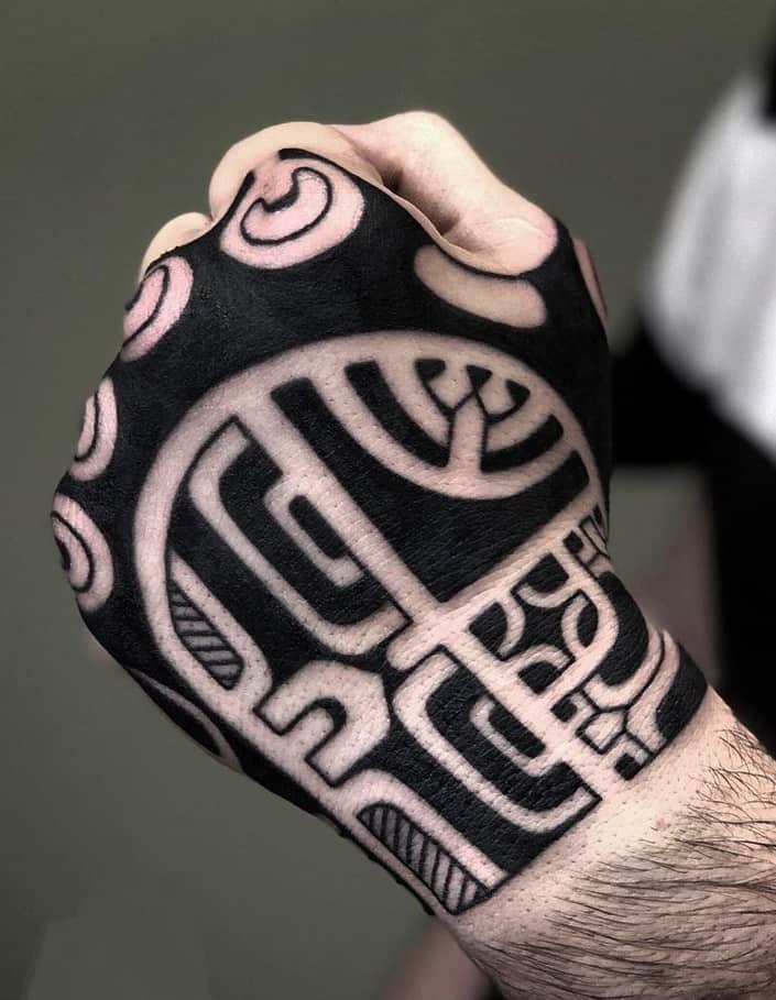 Tribal Tattoo on Hand