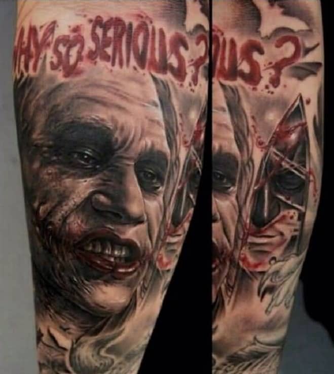 Why So Serious Joker Tattoo.