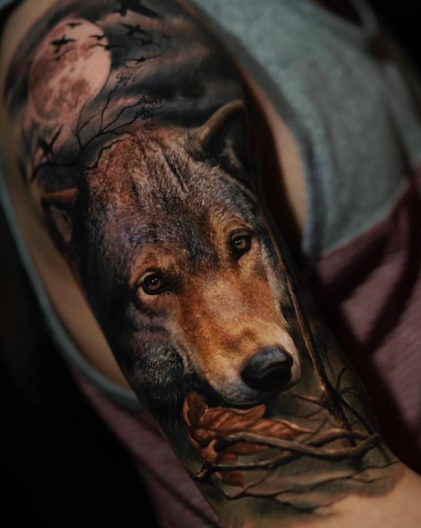 Wolf Tattoos: Body Placement, Tattoo Styles & Ideas