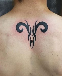 Aries Tribal Tattoo
