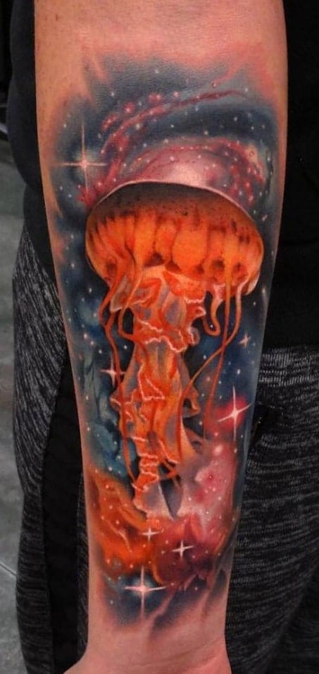 Galaxy Jellyfish Tattoo