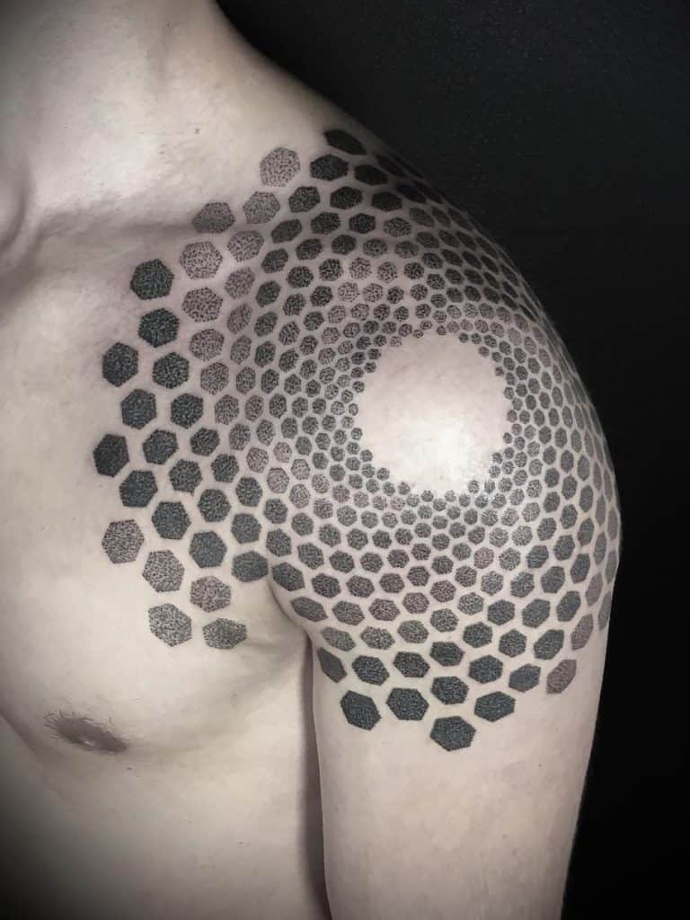 Geometric Tattoo on Shoulder