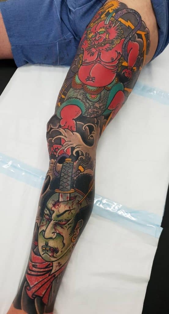 Japanese Tattoo Leg Sleeve