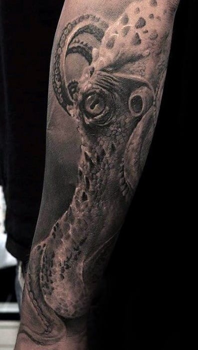 Octopus Tattoo on Forearm