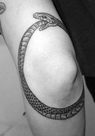 Ouroboros Tattoo on Elbow