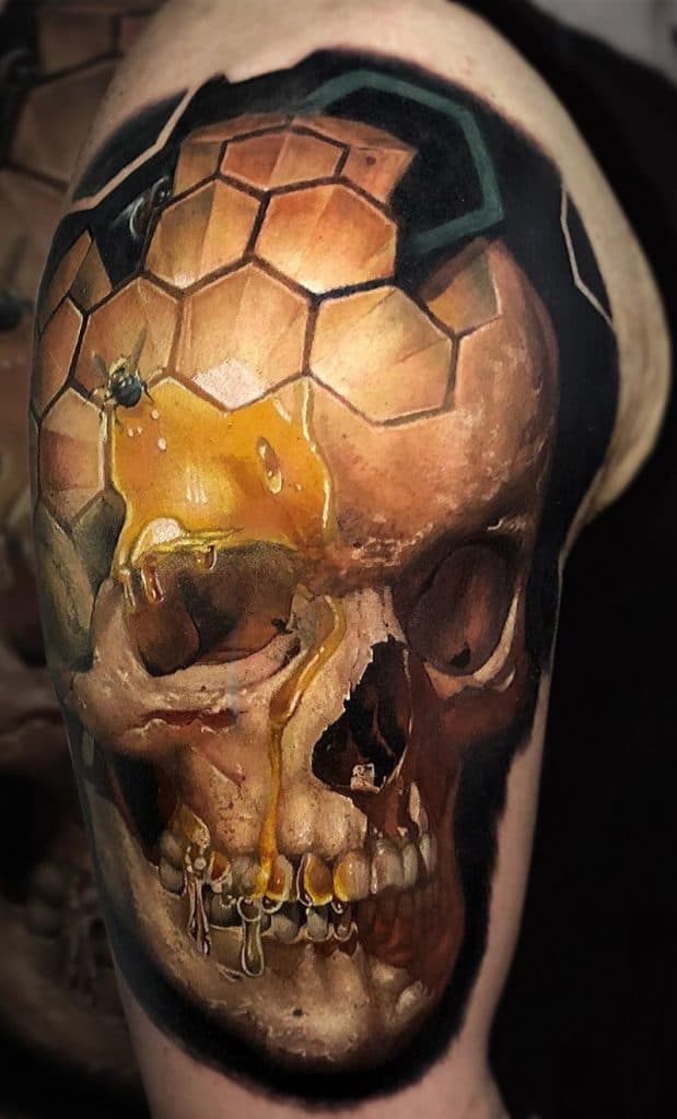 Realistic Skull Tattoo