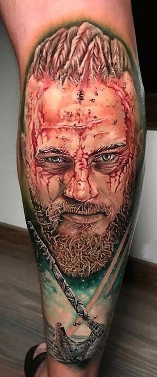 Realistic Viking Tattoo