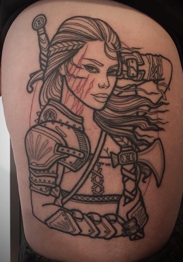Shield Maiden Tattoo