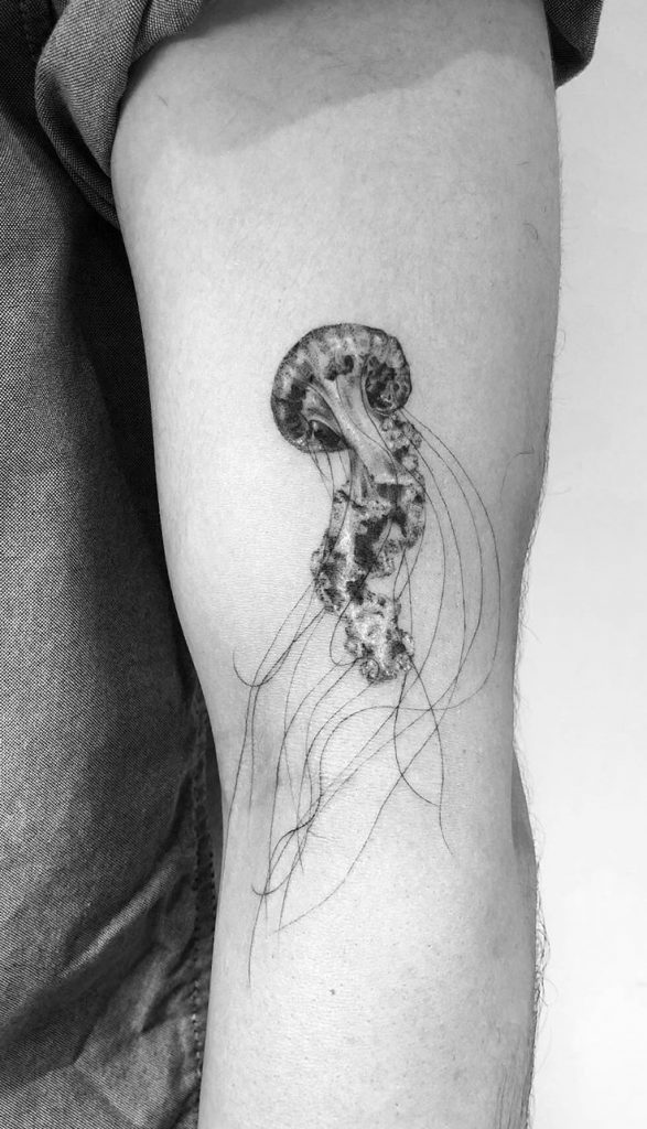 Small Jellyfish Tattoo