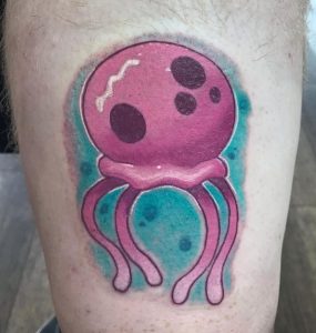 SpongeBob Jellyfish Tattoo