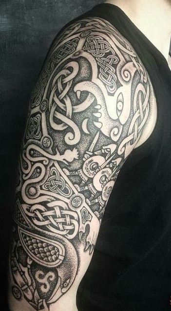 Viking Ringerike Tattoo